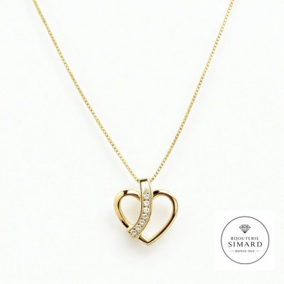 Chaine et pendentif  or 10 k 