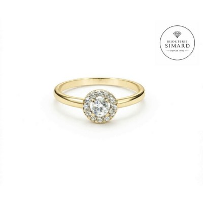 Bague 10 k cz