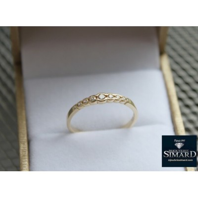 Bague 10 k cz