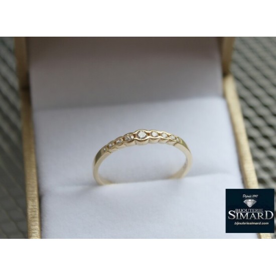 Bague 10 k cz