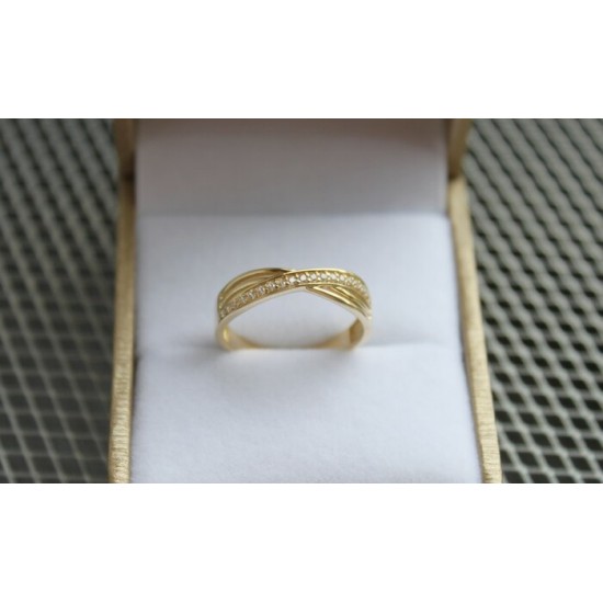 Bague 10 k cz