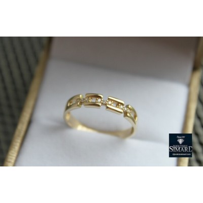 Bague 10 k cz