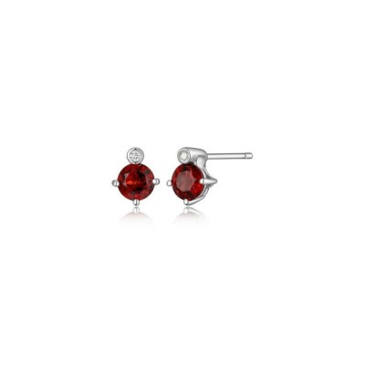 Boucles oreilles 925 Grenat