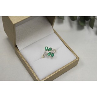 Bague Emeraude et diamants