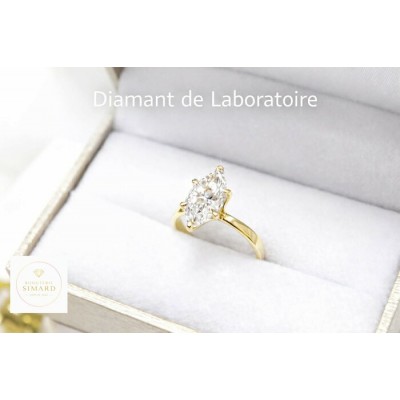 Bague diamant laboratoire