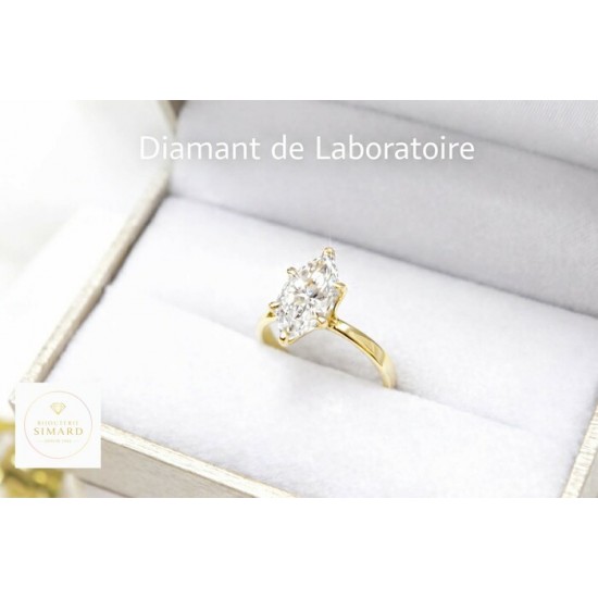 Bague diamant laboratoire