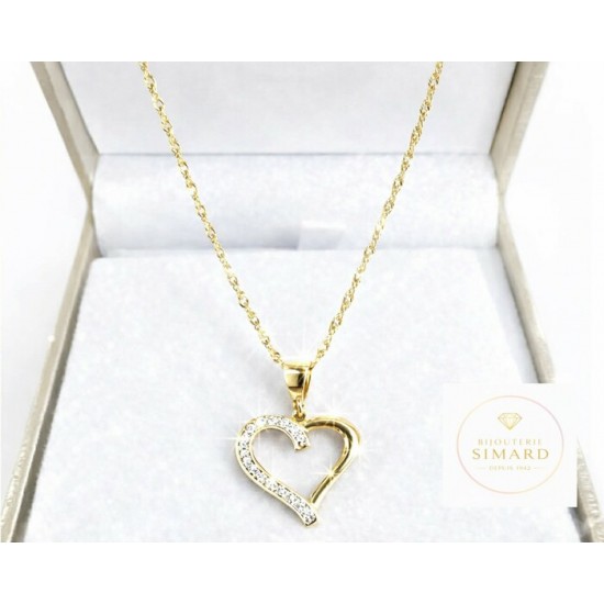 Chaine et pendentif  10 k 