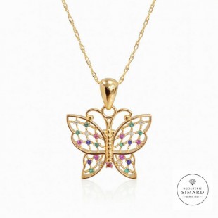 Chaine et pendentif  or 10 k 