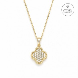 Ch et pendentif 10 k cz