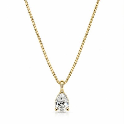 Ensemble chaine et pendentif  diamant de...