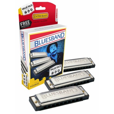 Harmonica - Blues Band en DO (C), SOL (G) & LA...