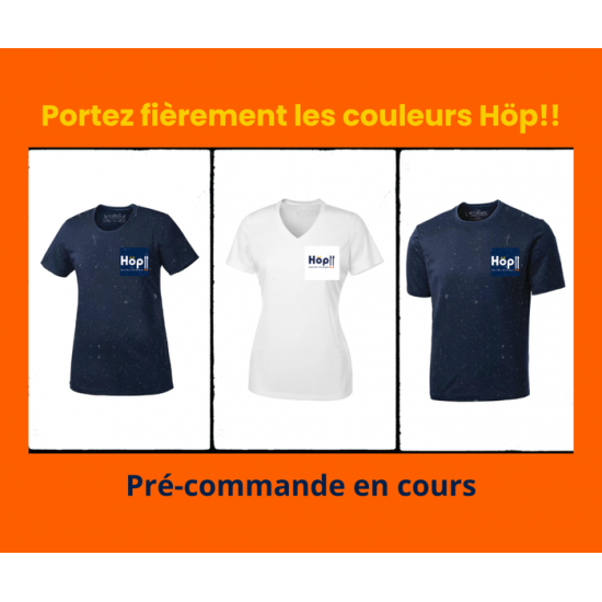 t-shirt blanc ou marine, col en V ou col rond