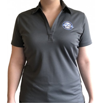 Polo Baseball Québec gris charcoal (logo 50e...