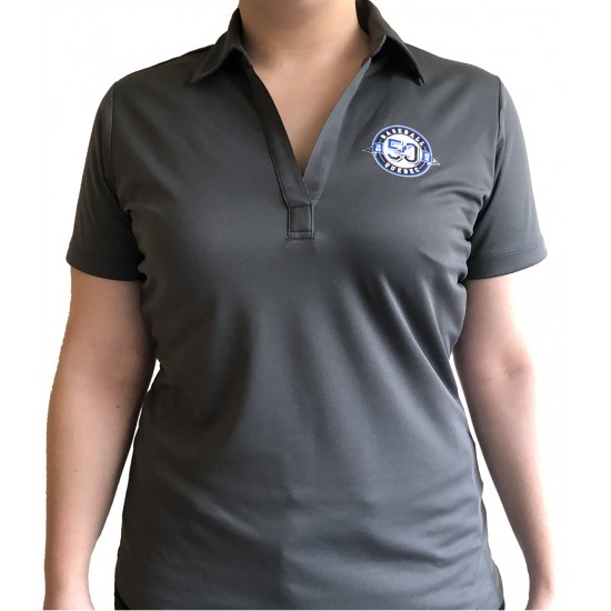 Polo Baseball Québec gris charcoal (logo 50e anniversaire)