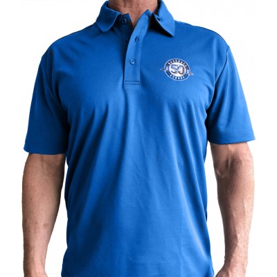 Polo Baseball Québec bleu (logo 50e anniversaire)