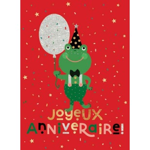 Grenouille d'anniversaire