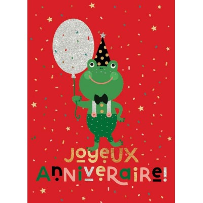 Grenouille d'anniversaire