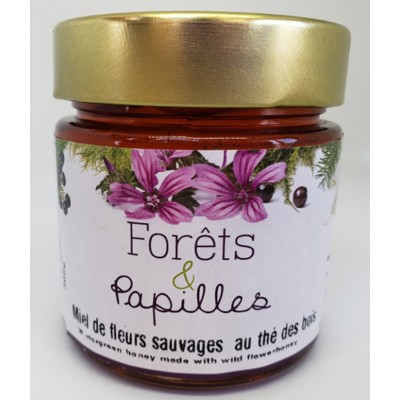 Miel de fleurs sauvage au thé des bois