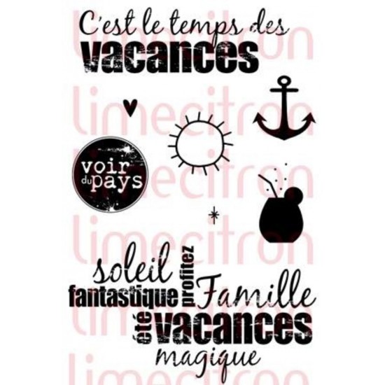 Temps des vacances - Étampe