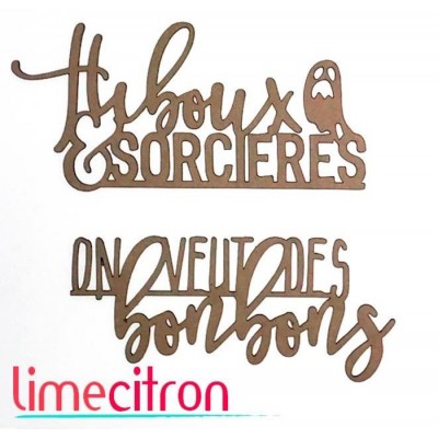 Chipboard -  Hiboux & bonbons