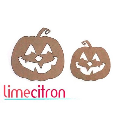 Chipboard -  Duo citrouilles