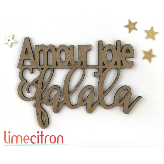 Chipboard - Amour Joie et Falala