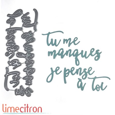 Matrice de découpe (die) - Tu me manques