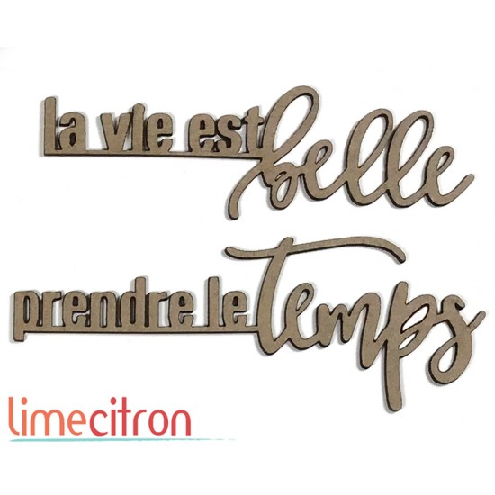  Chipboard - La vie est belle