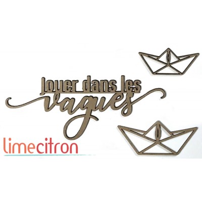  Chipboard - Jouer dans les vagues