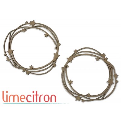  Chipboard - Ronds étoilés