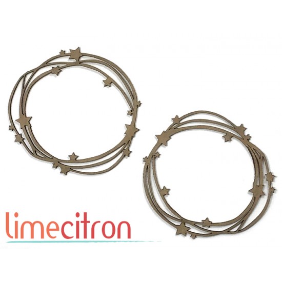  Chipboard - Ronds étoilés