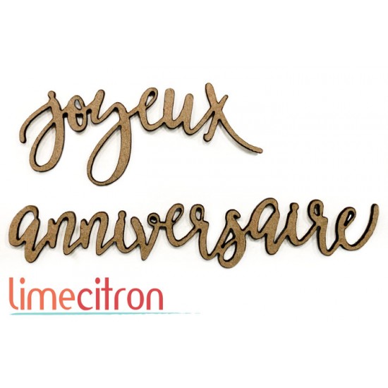 Chipboard - Joyeux anniversaire