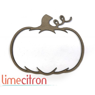 Chipboard - Shaker card - Citrouille