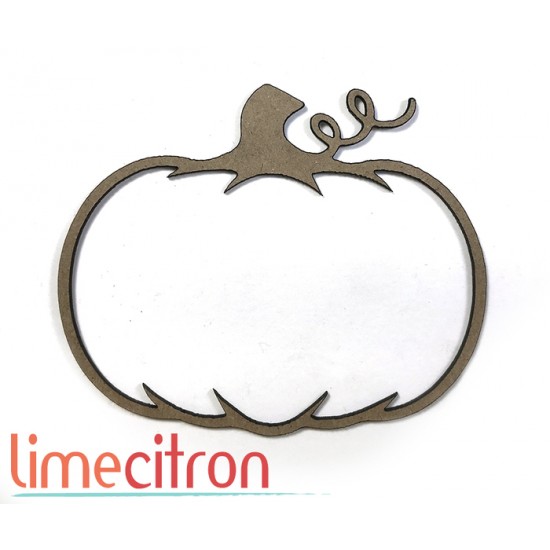 Chipboard - Shaker card - Citrouille