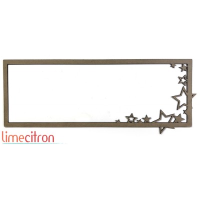 Chipboard - Cadre Slim card étoiles