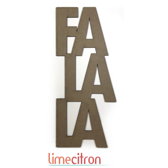 Chipboard - FaLaLa géant