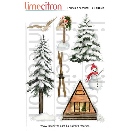Feuilles de formes à découper - Au Chalet