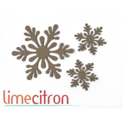 Chipboard - 3 Flocons