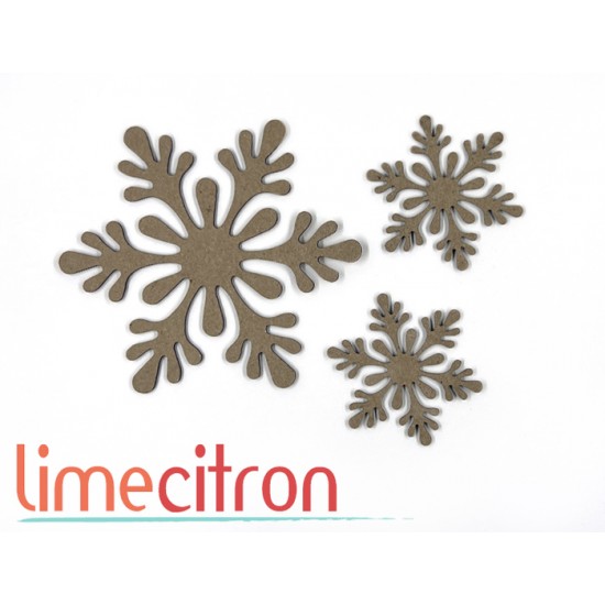 Chipboard - 3 Flocons