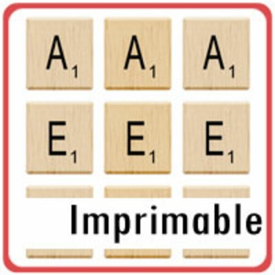 Alphabet scrabble - Imprimable