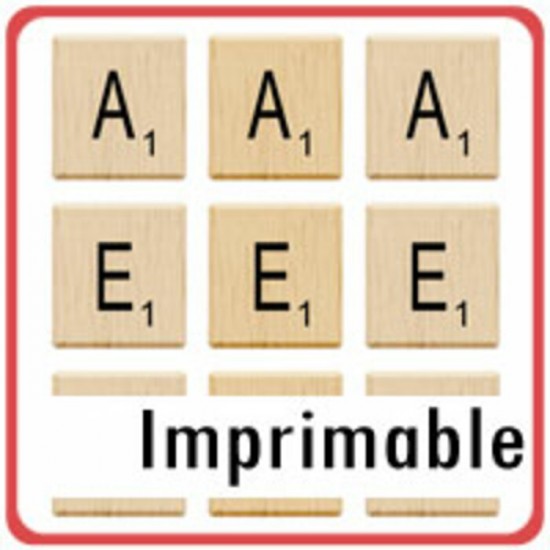 Alphabet scrabble - Imprimable