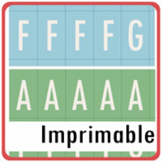 Mini alphabet bleu-vert - Imprimable
