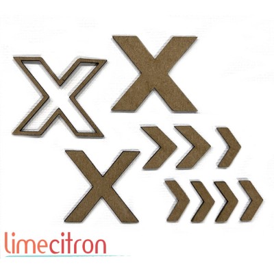 Chipboard - Les X et chevrons