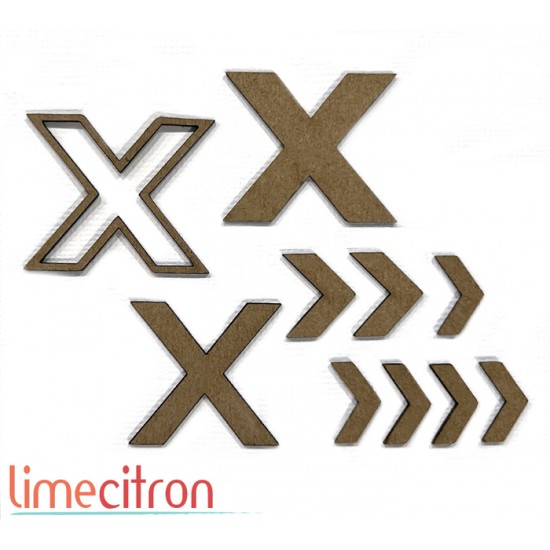 Chipboard - Les X et chevrons