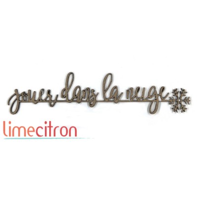  Chipboard -  Jouer dans la neige