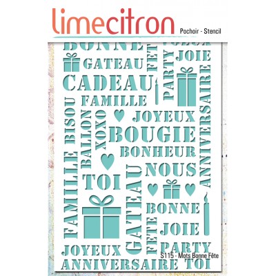 Stencil -  Bonne Fête S115