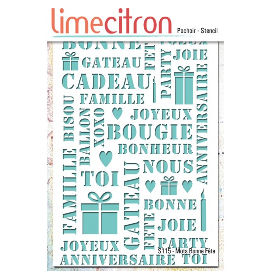 Stencil -  Bonne Fête S115