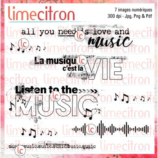 Musique - Étampe numérique à télécharger