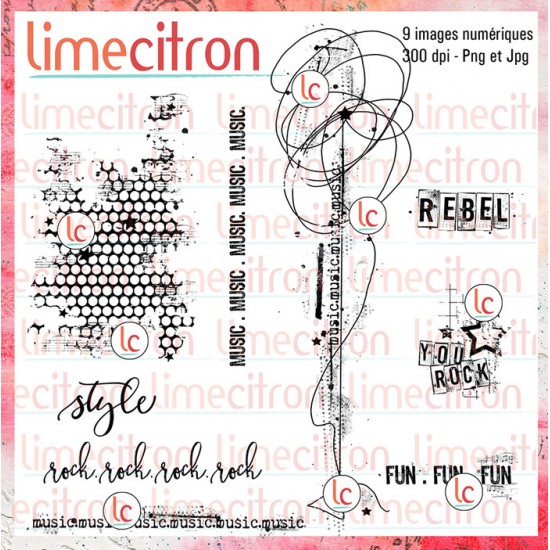 Rebel Style - Kit d'étampes numériques à télécharger