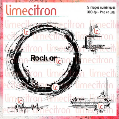 Rock on - Kit d'étampes numériques à...